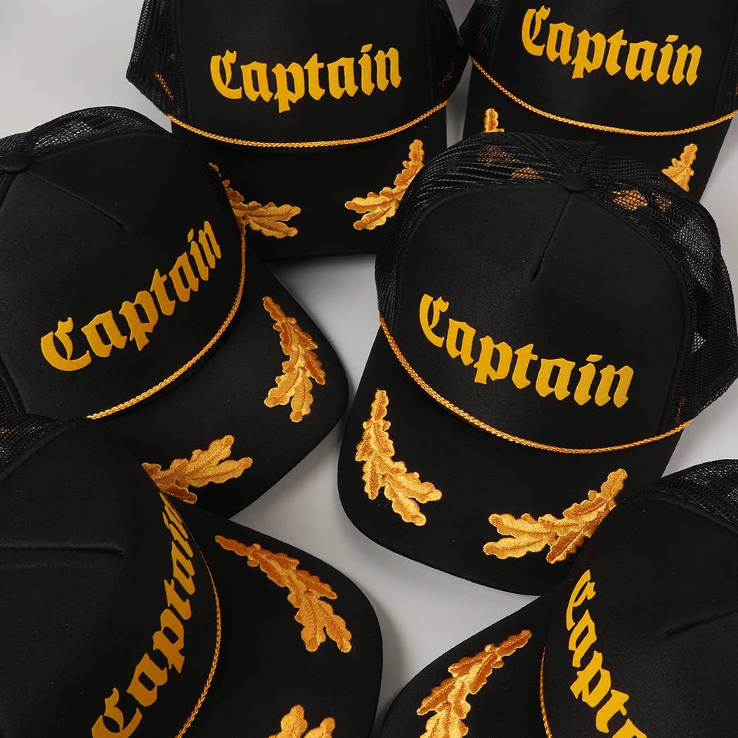 CAPTAIN Mesh Back Trucker Hat