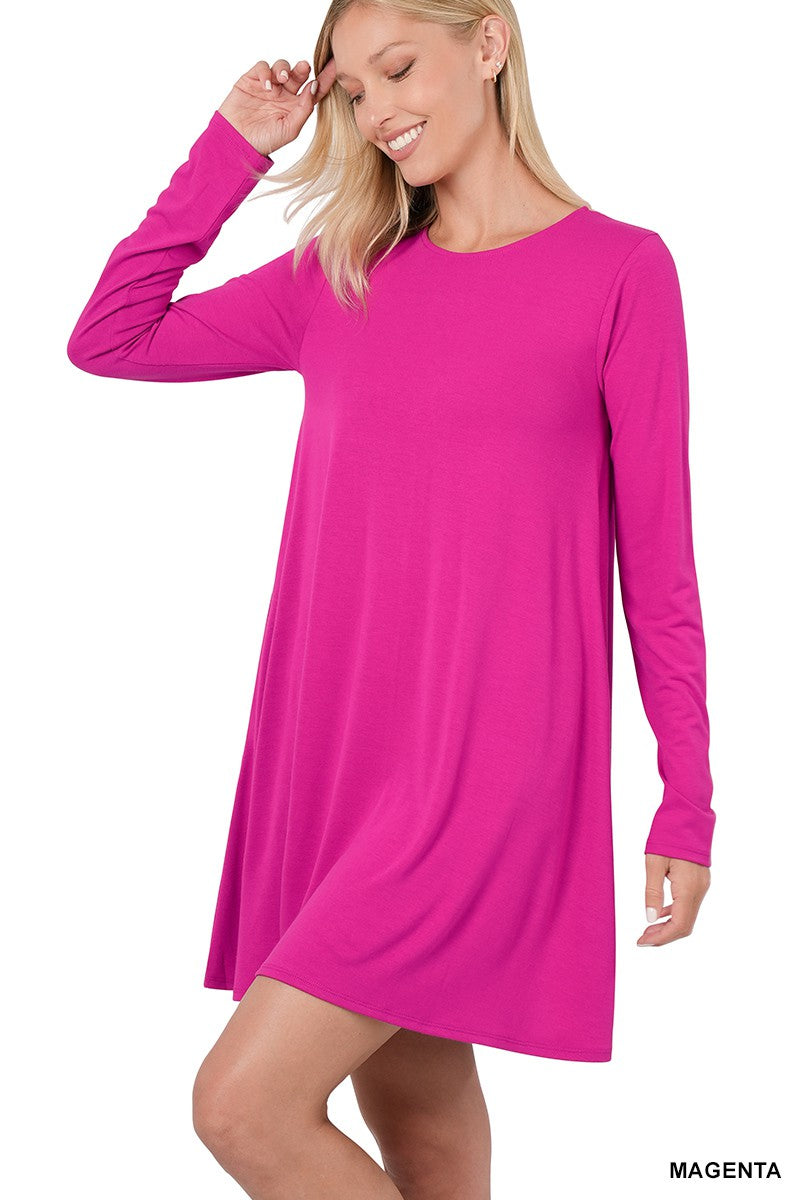 Long Sleeve Swing Dress