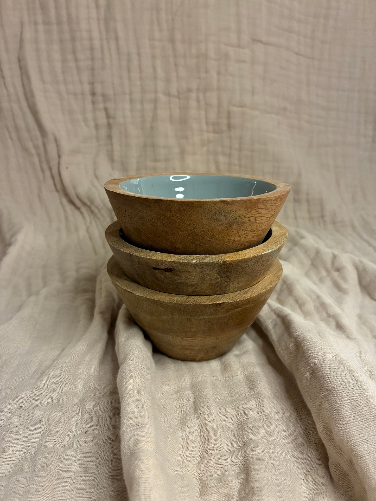 Painted Wood Bowl