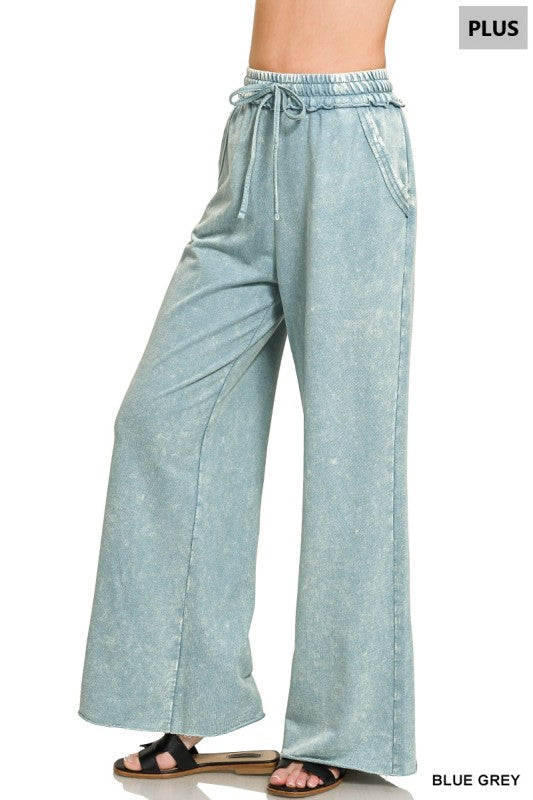 Plus Washed French Terry Lounge Pant