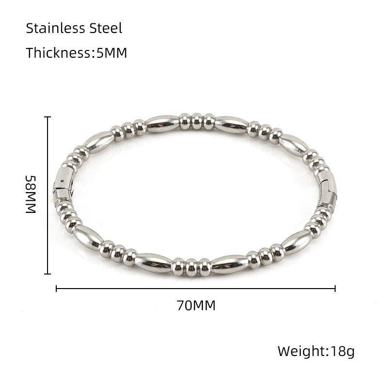 Multi-style 18K Gold-plated Stainless Steel Bangle