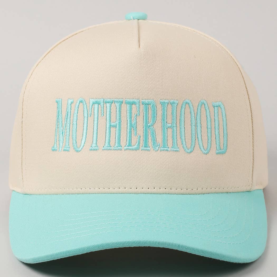 MOTHERHOOD Embroidered Two-Tone Trucker Hat