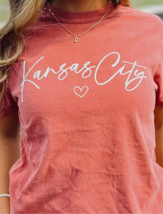 Kansas City + Heart Icon Graphic Tee