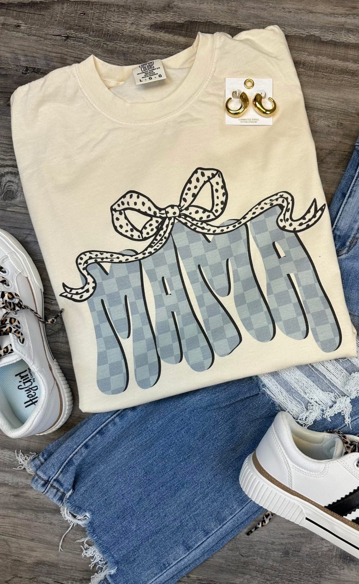 Camo Mama/Bow Mama Graphic Comfort Colors Tee