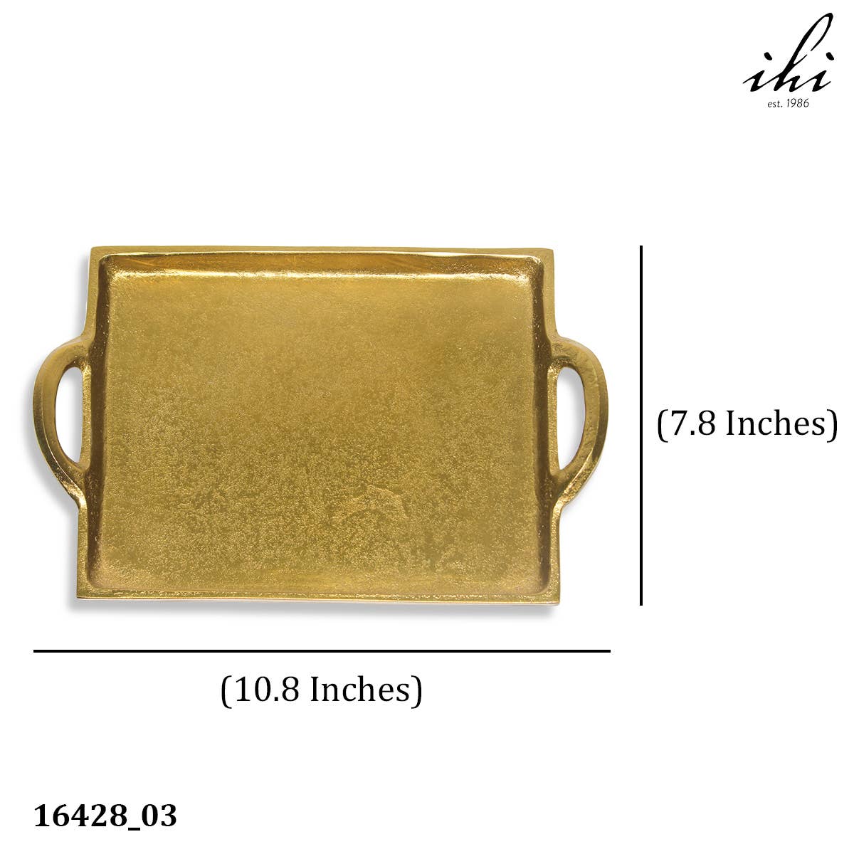 Golden Square Decorative Dish