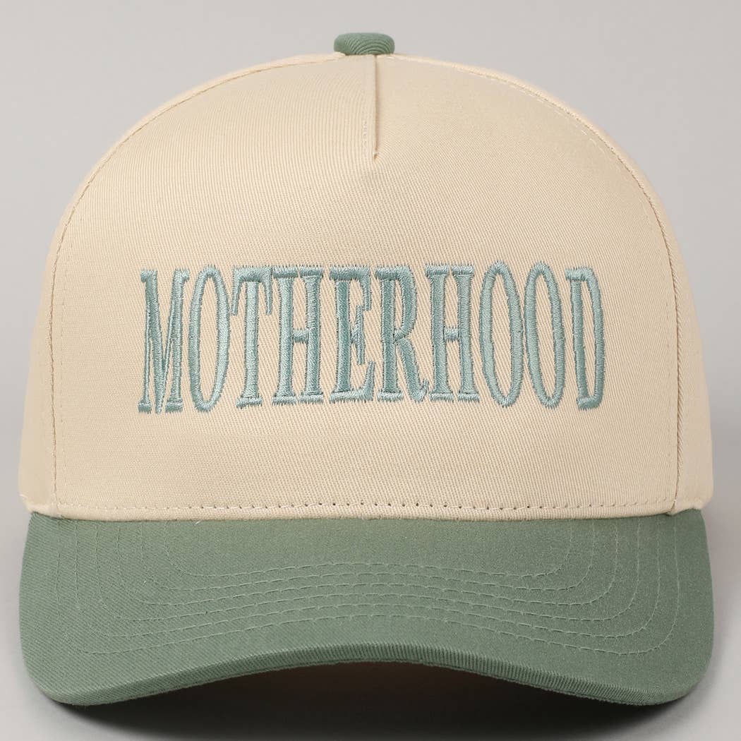 MOTHERHOOD Embroidered Two-Tone Trucker Hat