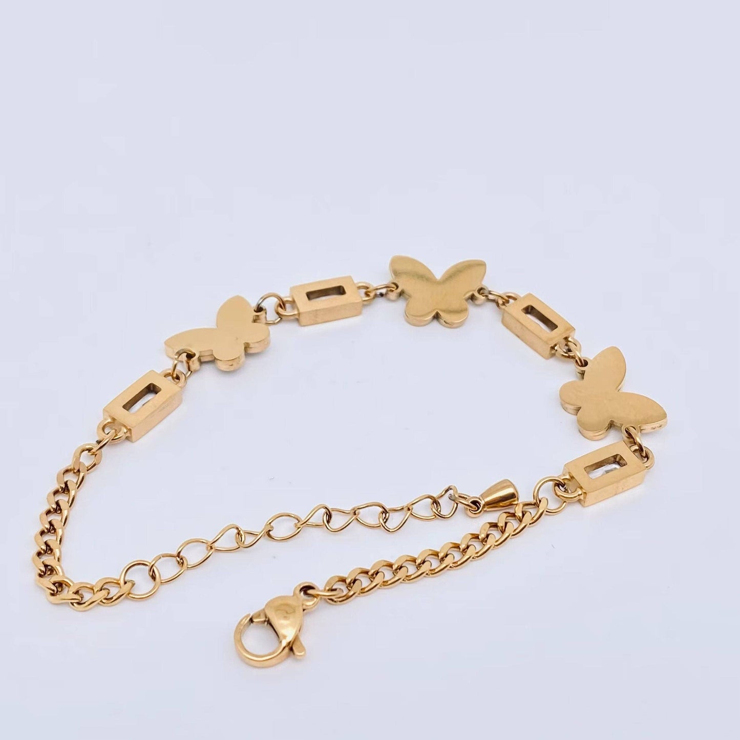 Shell Butterfly Gold Plated Bracelet