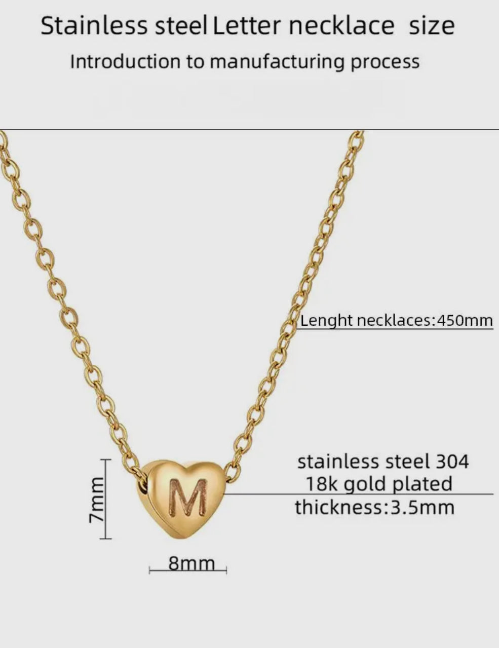 PREORDER Stainless Steel Engraved Heart Pedant Necklace