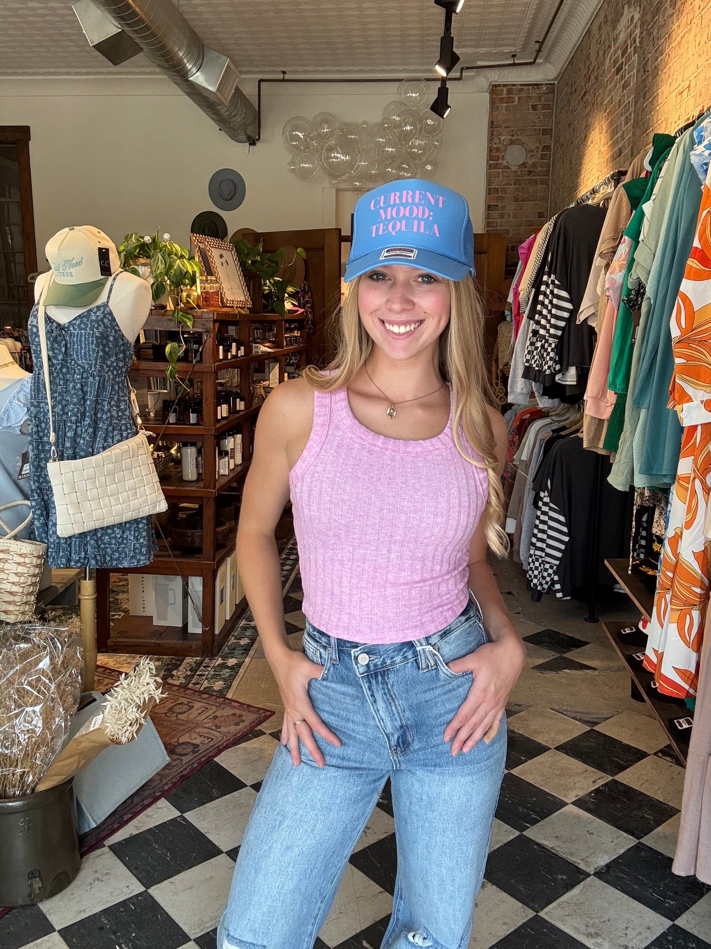 Zenana Ribbed Crop Tank