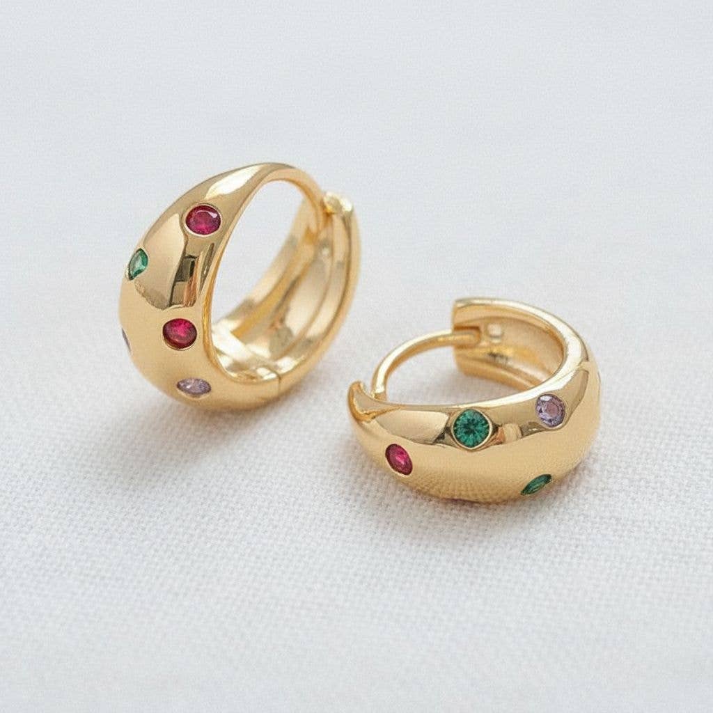 Vintage-Inspired Chic Gemstone Drop Earrings