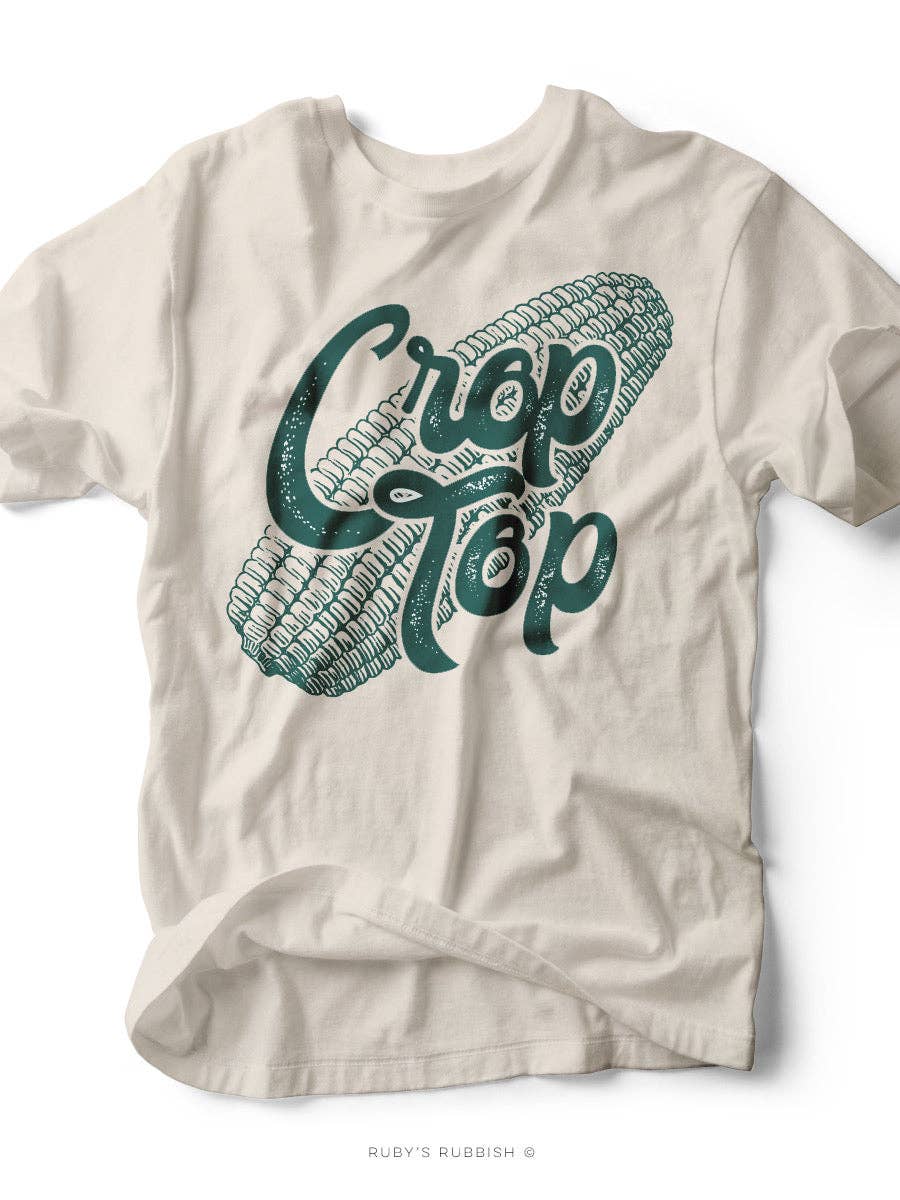 "Crop Top" Corncob | Western Graphic Tee | Ruby’s Rubbish®