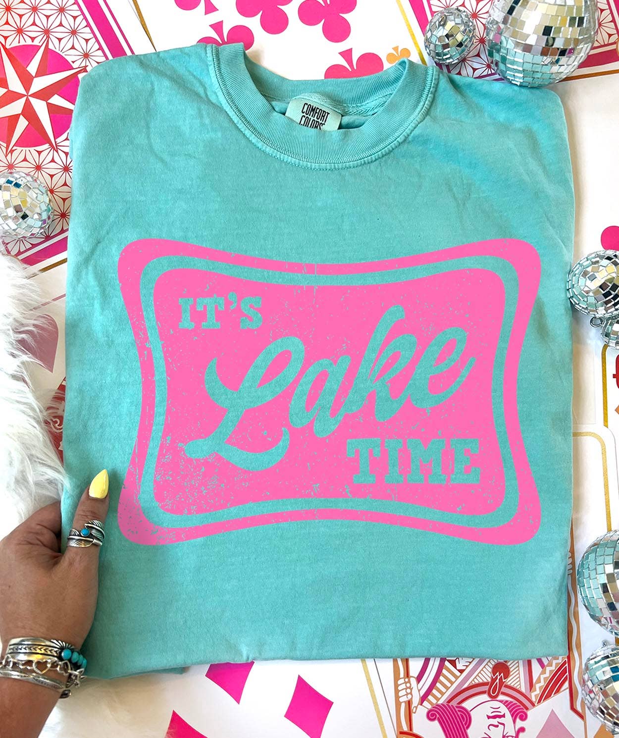 It's Lake Time Comfort Color Tee