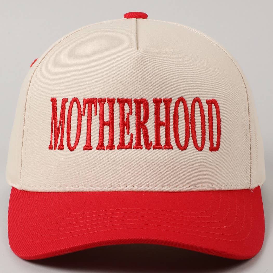 MOTHERHOOD Embroidered Two-Tone Trucker Hat