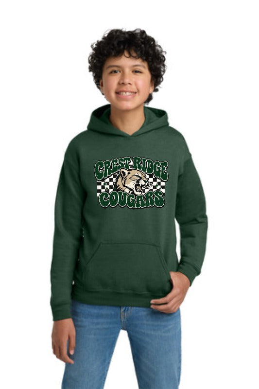 Crest Ridge Cougar Retro Design