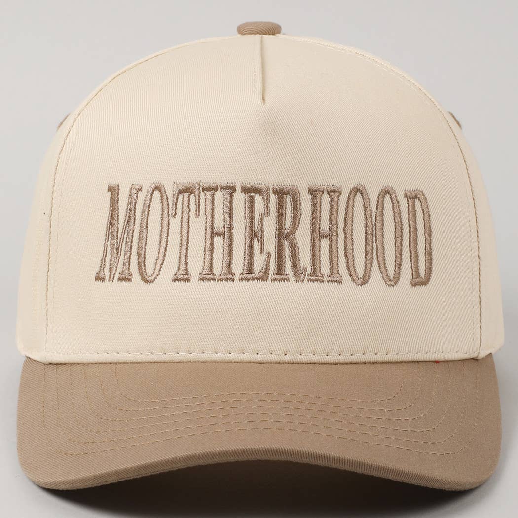MOTHERHOOD Embroidered Two-Tone Trucker Hat