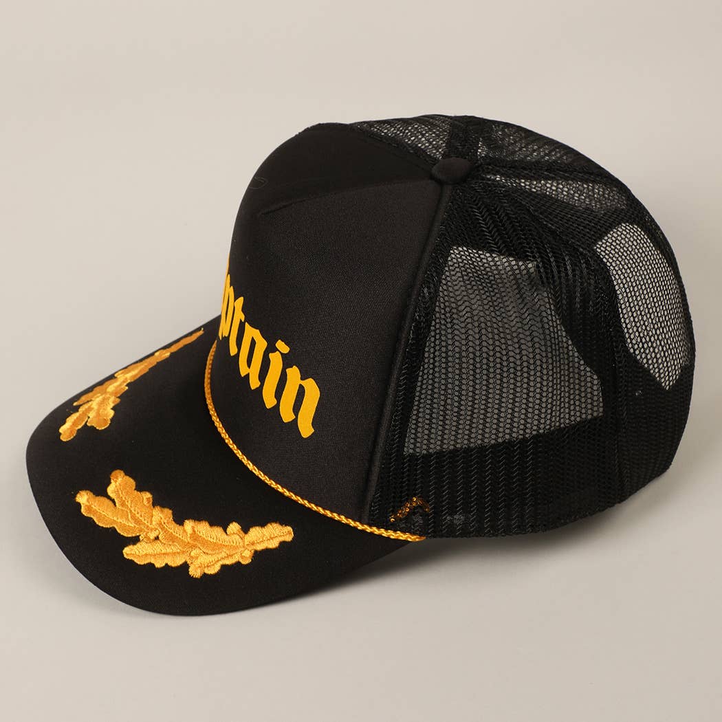 CAPTAIN Mesh Back Trucker Hat