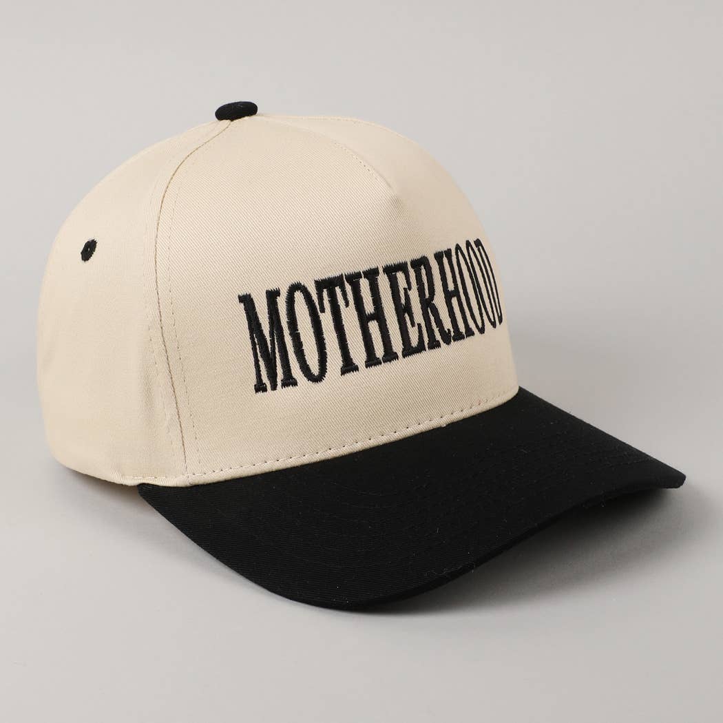 MOTHERHOOD Embroidered Two-Tone Trucker Hat