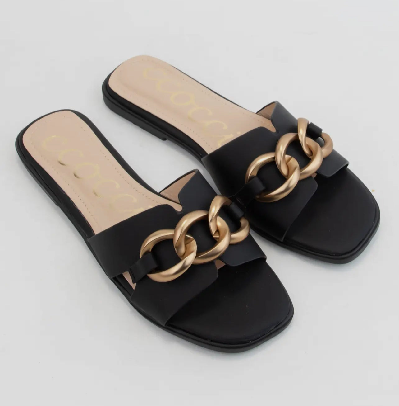Gold Chain Sandals
