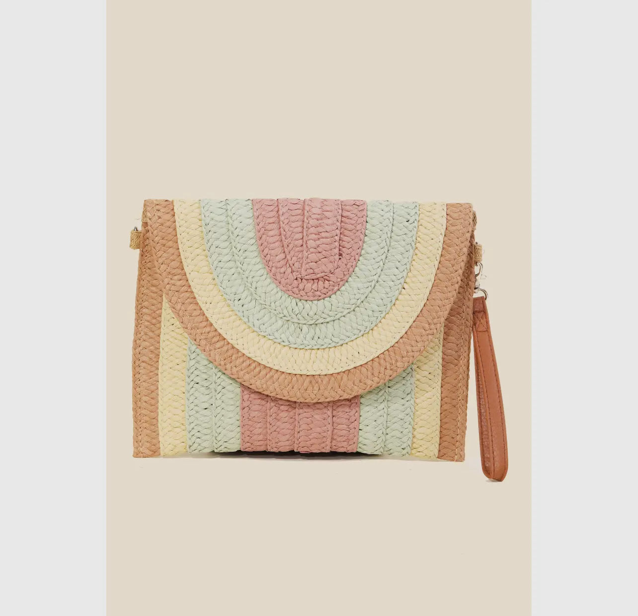 Straw Clutch/Crossbody Purse