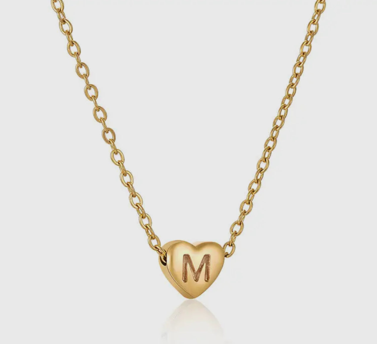PREORDER Stainless Steel Engraved Heart Pedant Necklace