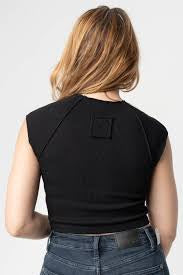 Zenana Ribbed Short Sleeve Crop