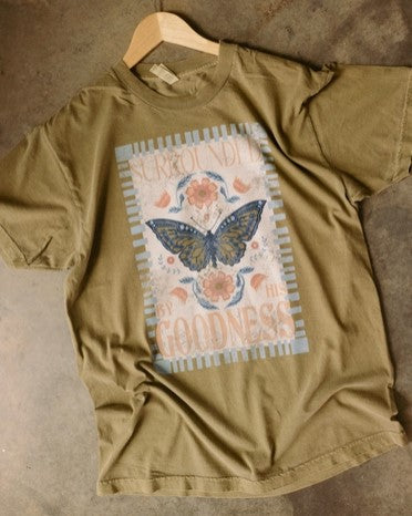 Surrounded by His Goodness Christian Tee