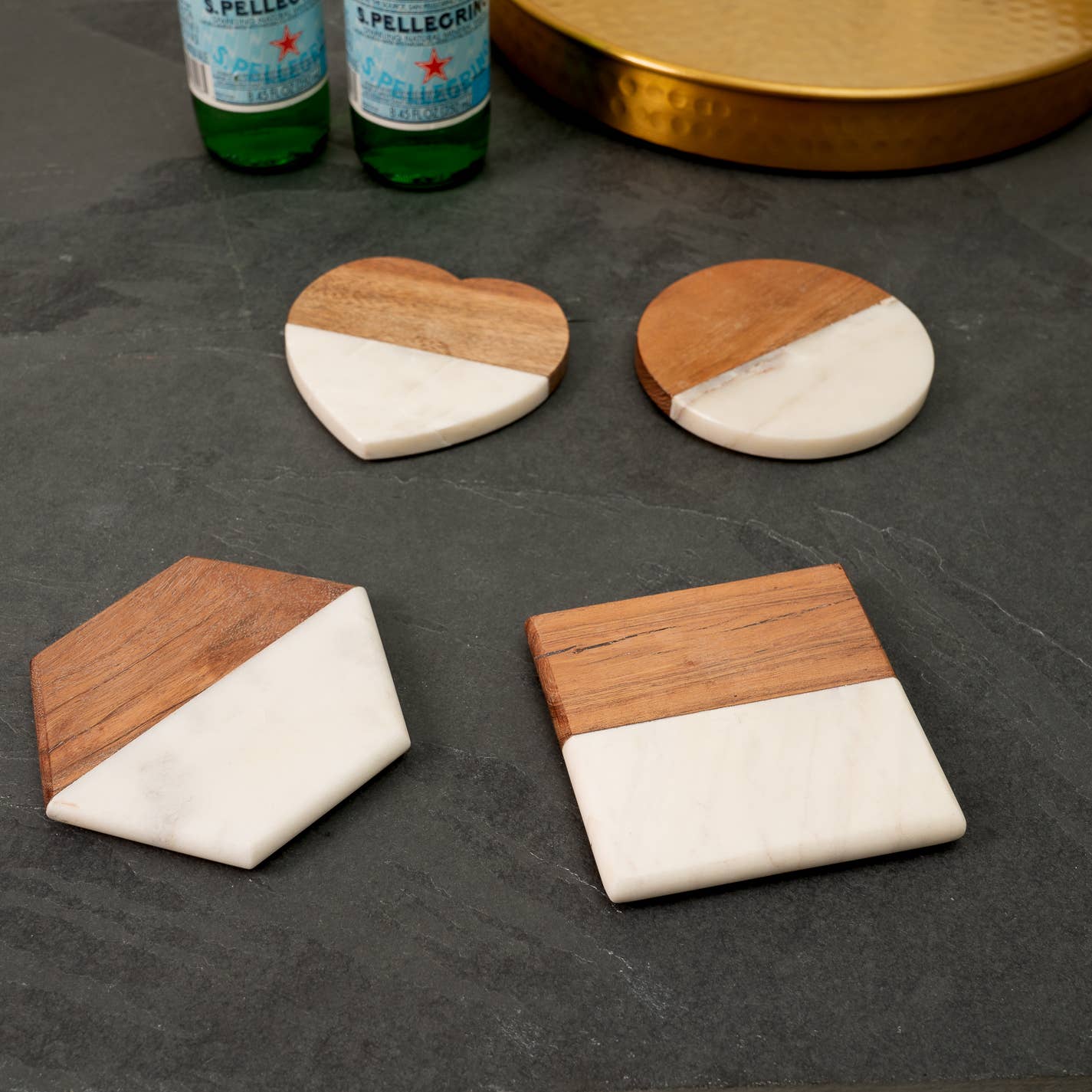 Marble & Wood Coaster