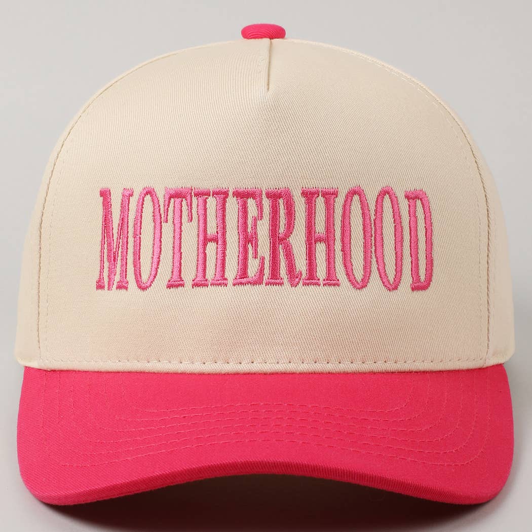MOTHERHOOD Embroidered Two-Tone Trucker Hat
