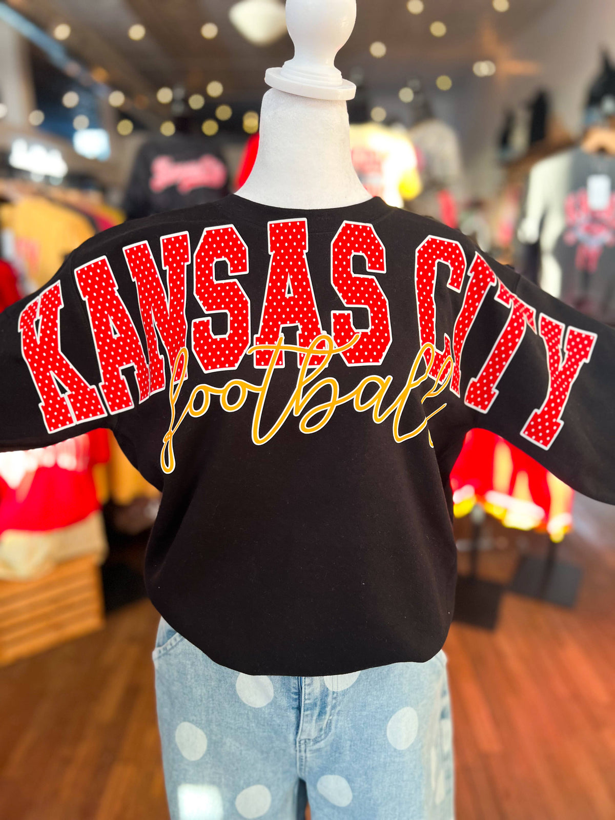 Kansas City Football Sweatshirt (Full Imprint Across Chest)