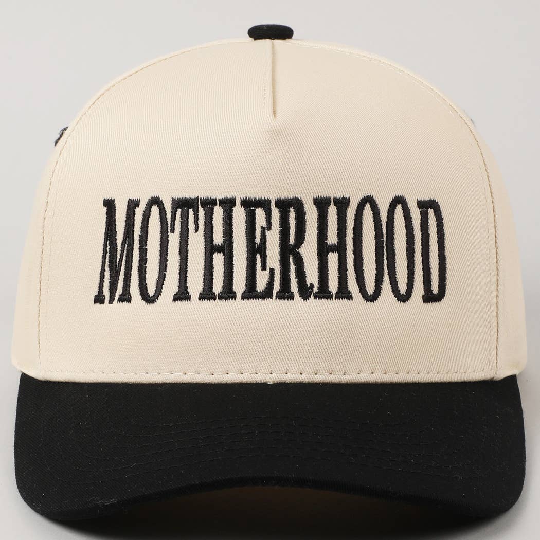 MOTHERHOOD Embroidered Two-Tone Trucker Hat