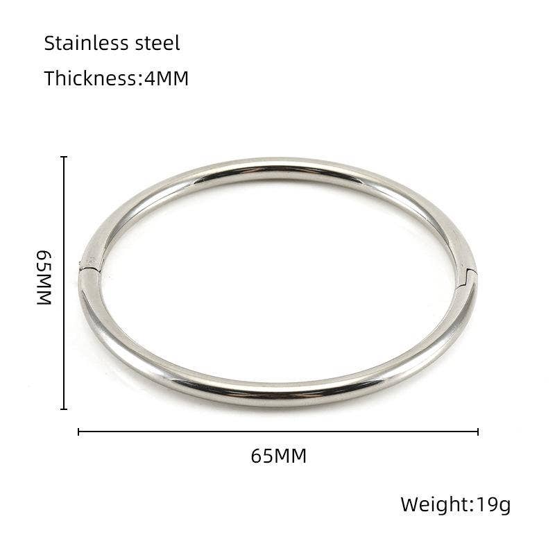 Multi-style 18K Gold-plated Stainless Steel Bangle