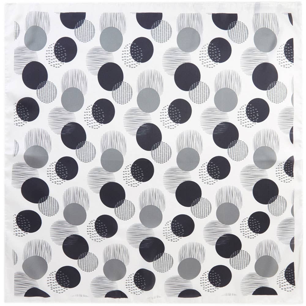 Abstract Dot Pattern Square Bandana Scarf
