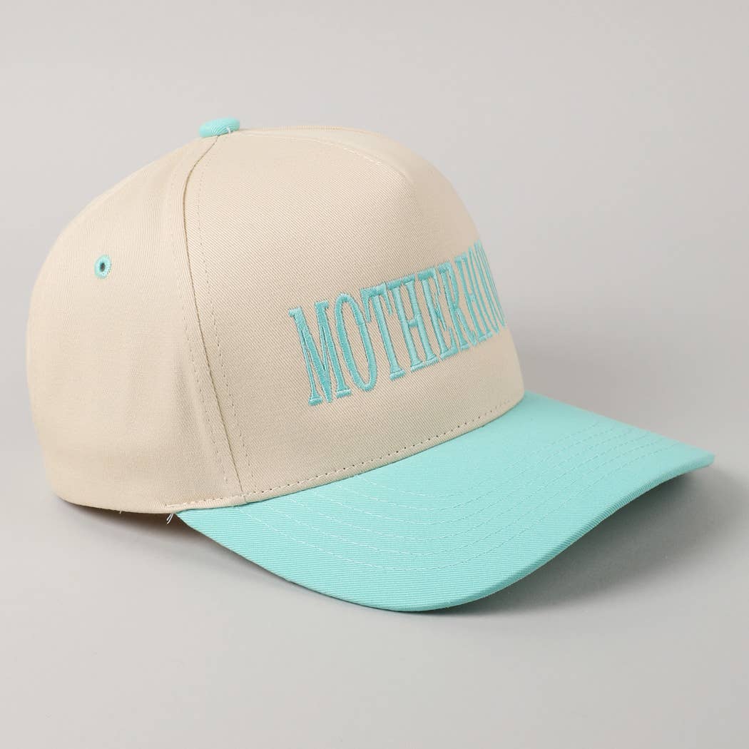 MOTHERHOOD Embroidered Two-Tone Trucker Hat