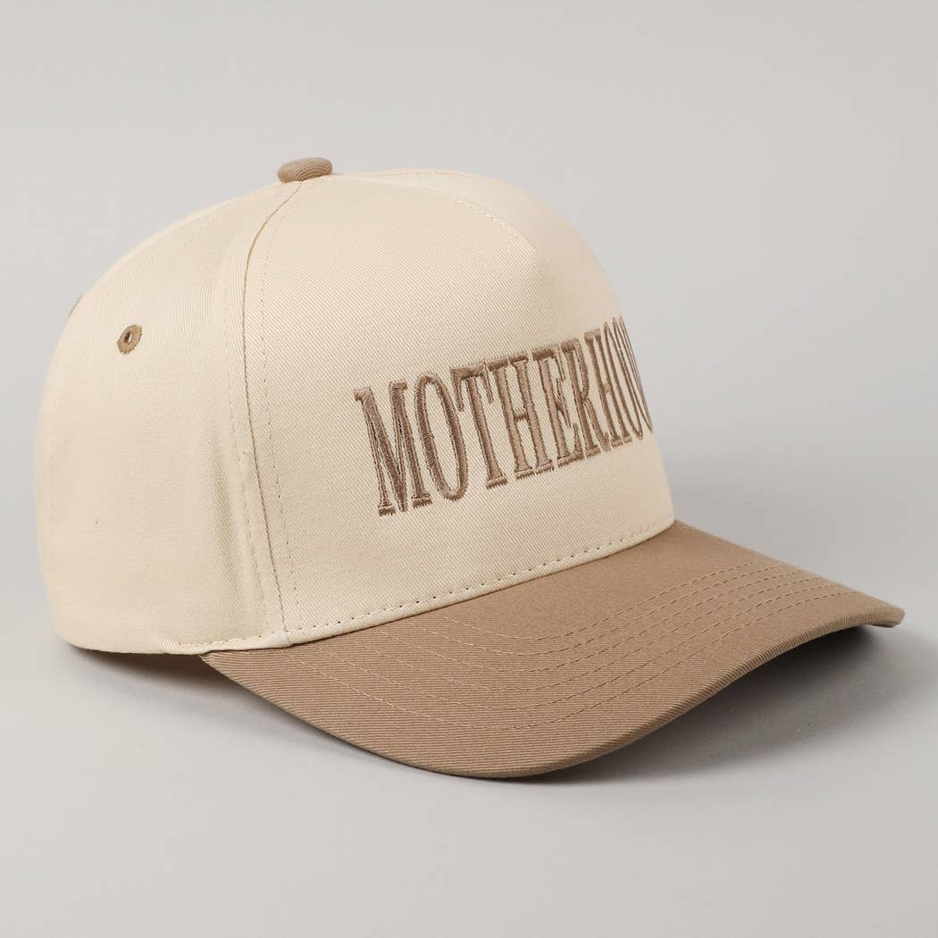 MOTHERHOOD Embroidered Two-Tone Trucker Hat