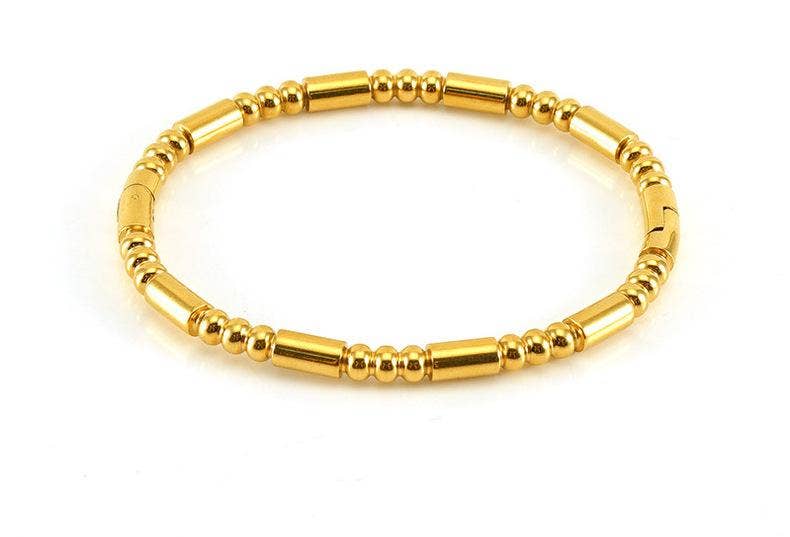 Multi-style 18K Gold-plated Stainless Steel Bangle