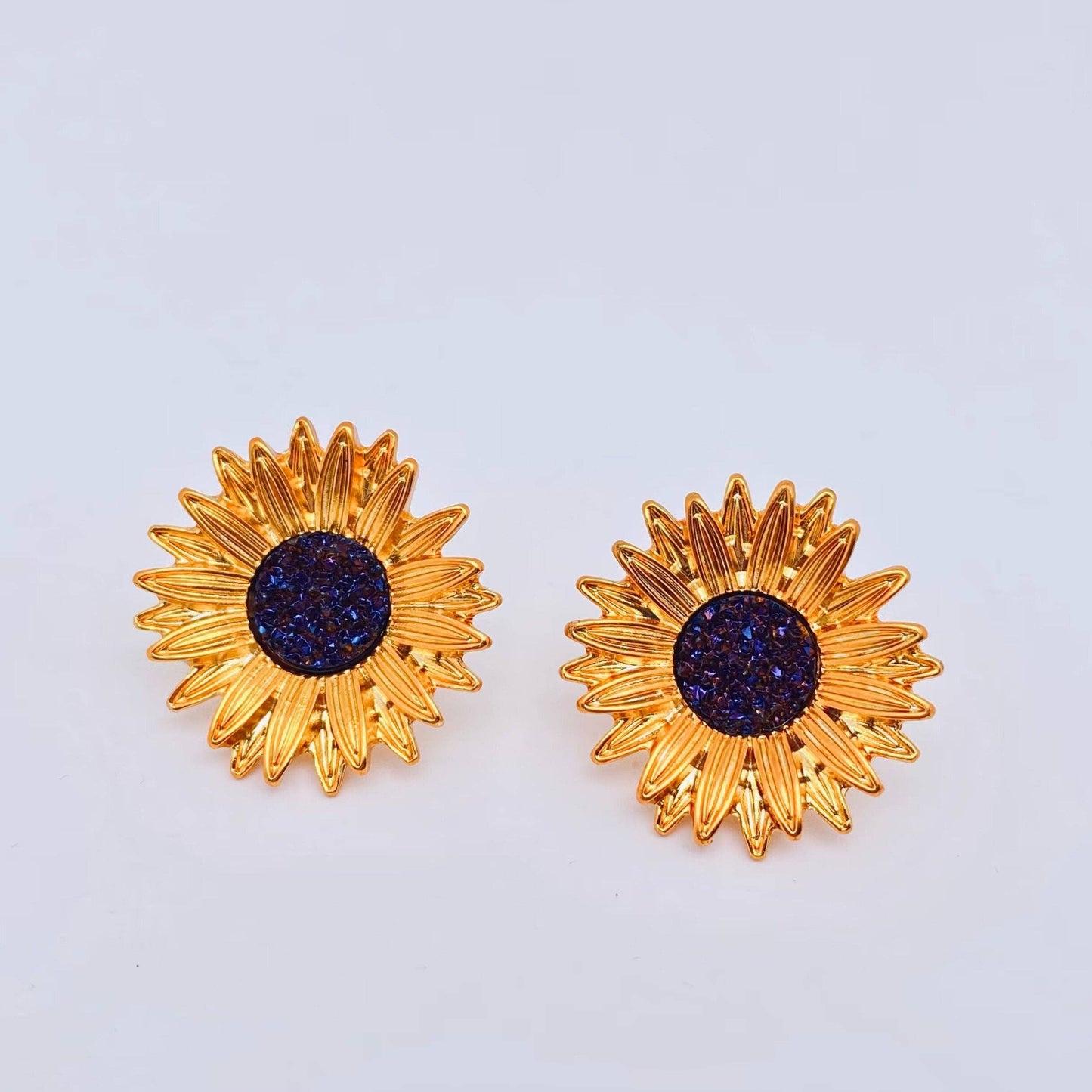 Sunflower Ear Stud Earring