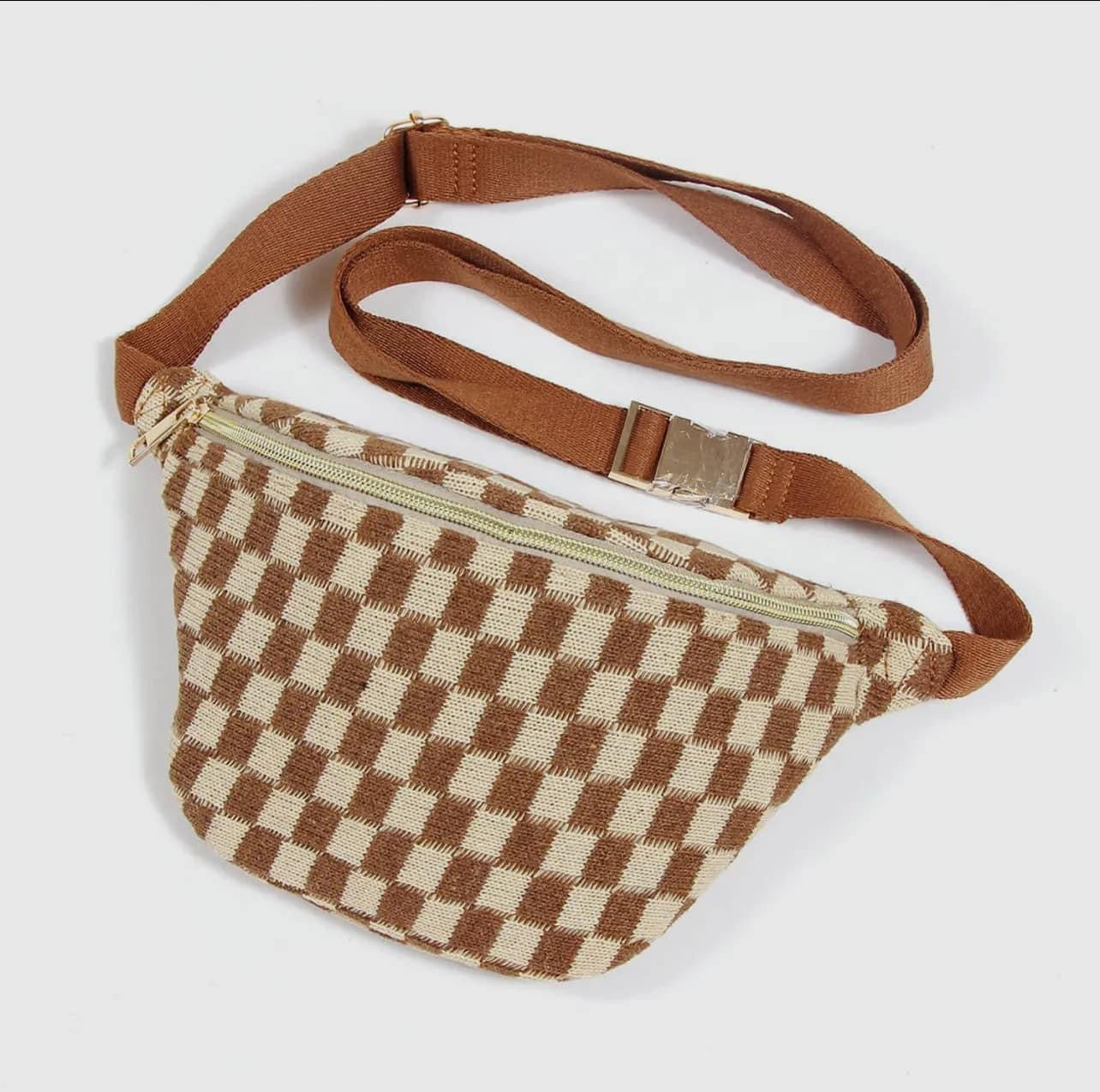 Checkered Crossbody Bag