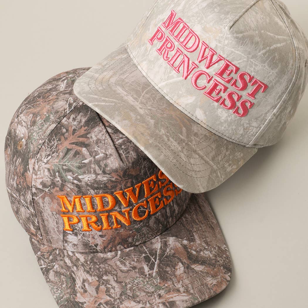 MIDWEST PRINCESS Embroidered Camo Trucker Hat