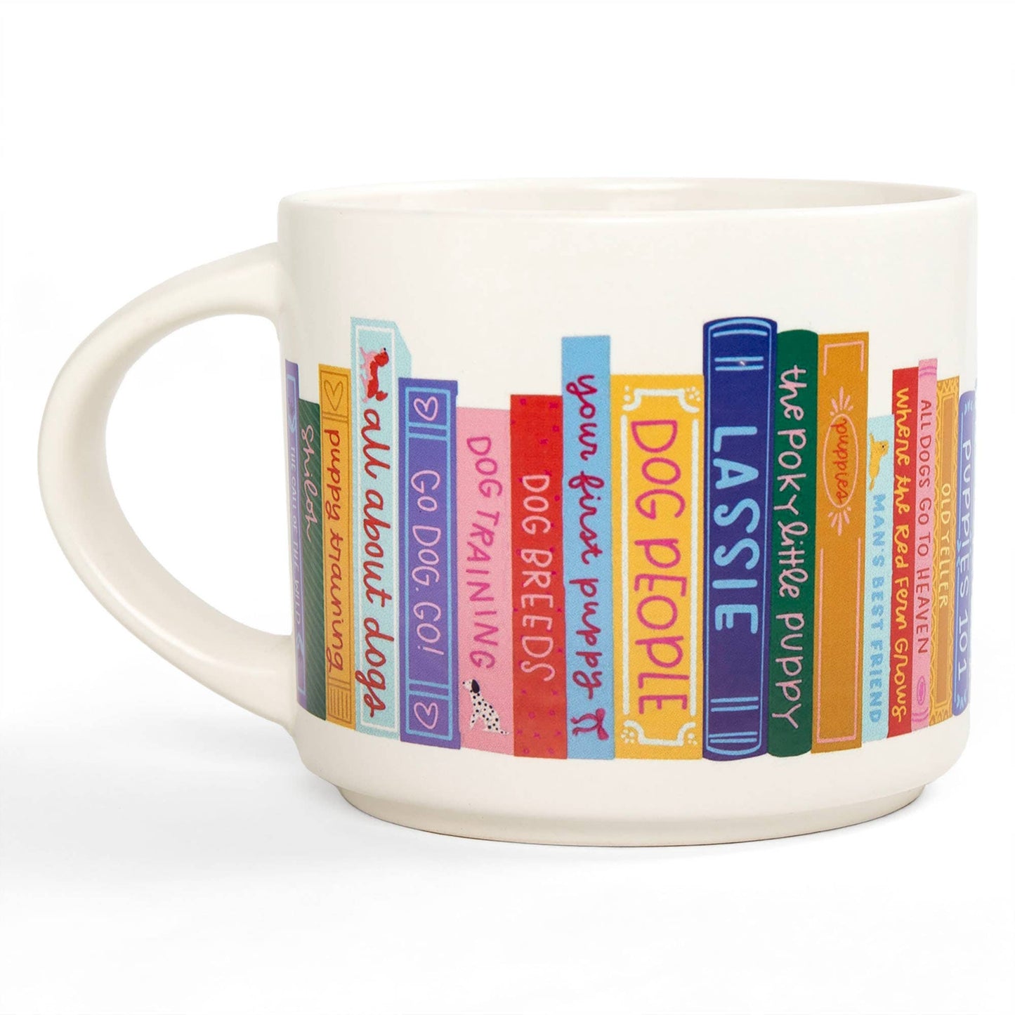 Dog Books Large Ceramic Mug