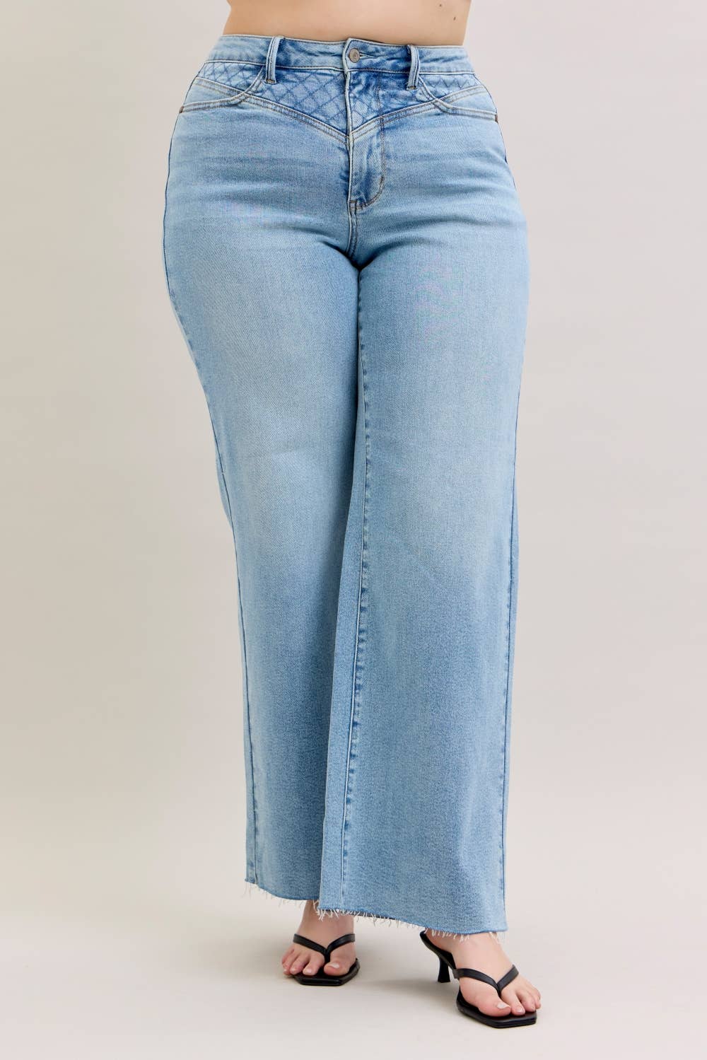 PLUS - Judy Blue High Rise Retro Wide Leg Denim