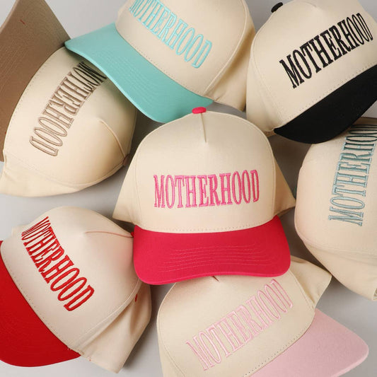 MOTHERHOOD Embroidered Two-Tone Trucker Hat