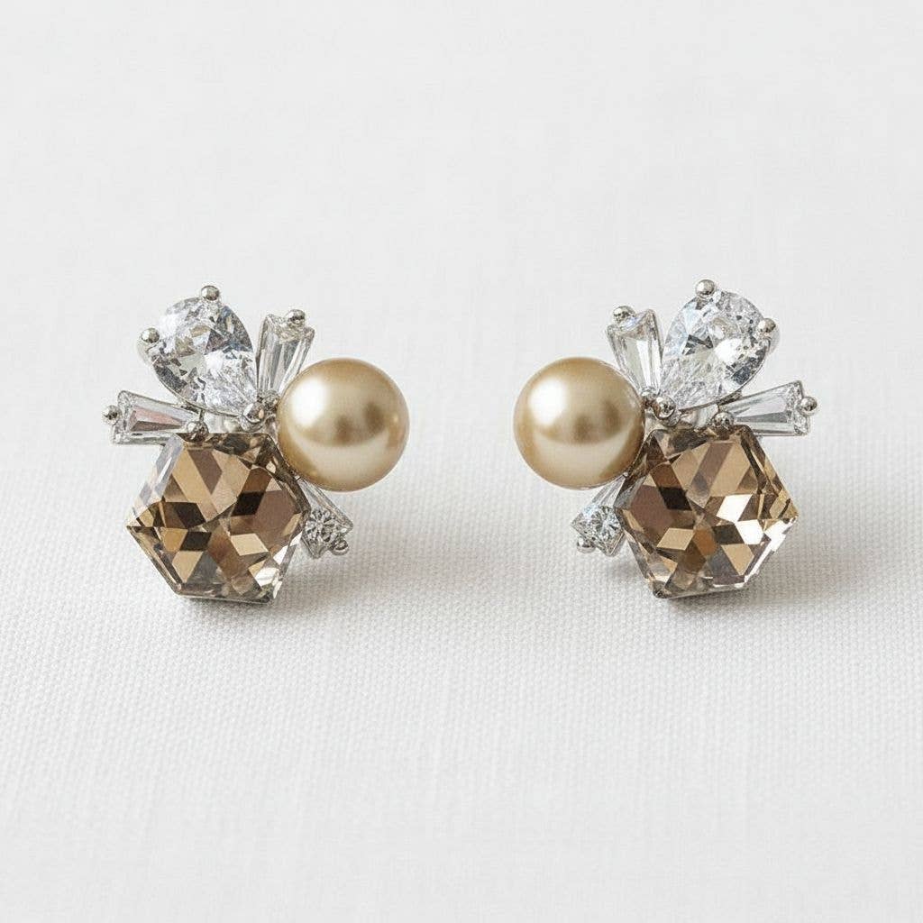 Vintage-Inspired Crystal Drop Earrings
