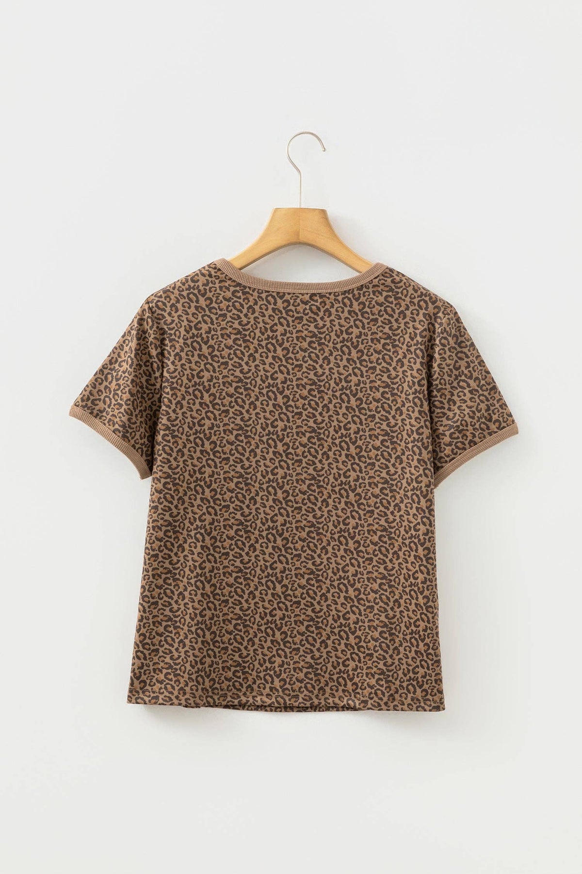 Leopard Crew Neck T Shirt