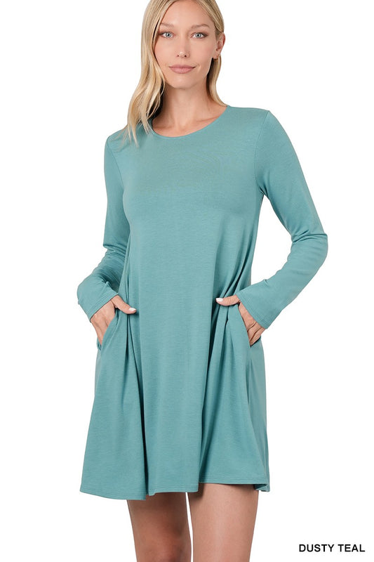 Long Sleeve Swing Dress