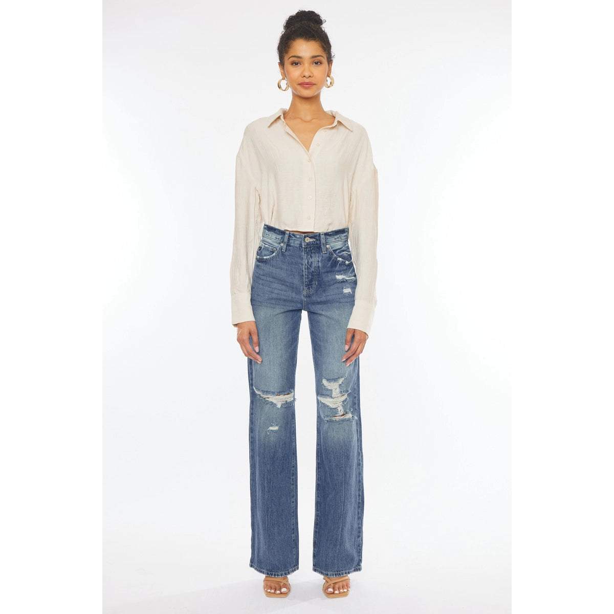 Ultra High Rise 90's Wide Leg Flare