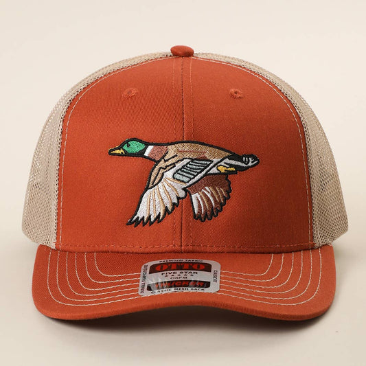 Mallard Duck Embroidered Trucker Hat