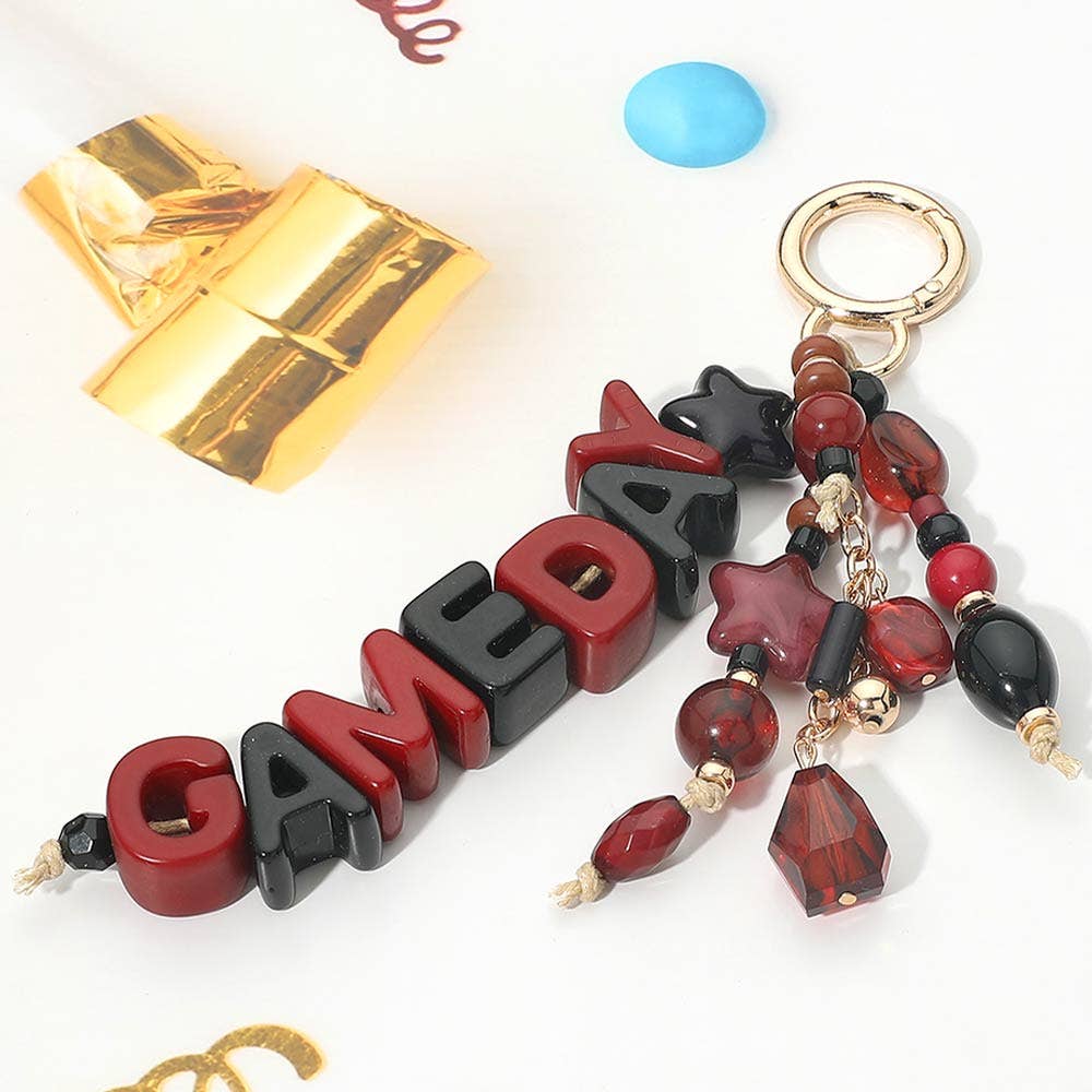 GAMEDAY Star Beads Beaded Drop Keychain Bag Charm