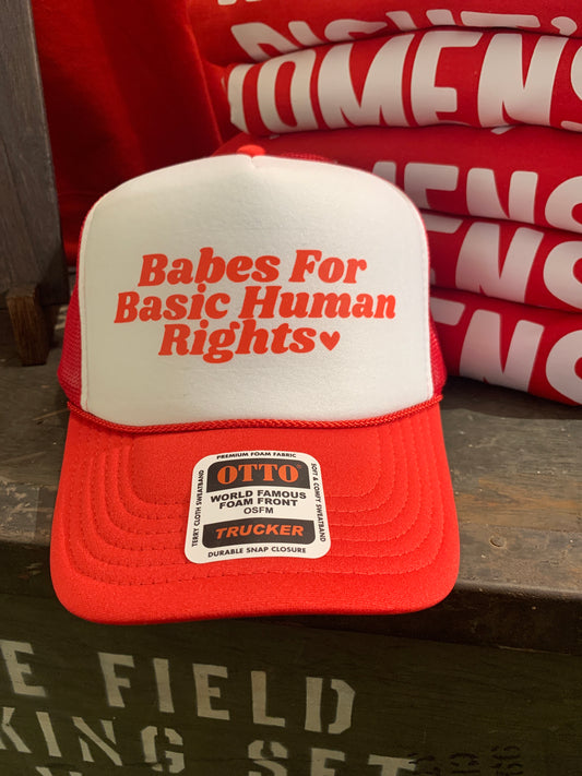 Babes for Basic Human Rights Trucker Hat