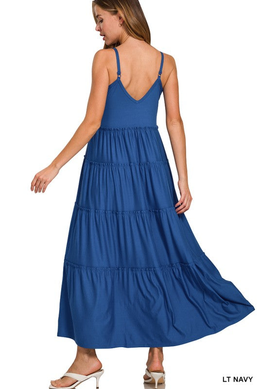 Maxi Tiered Spagetti Strap Dress