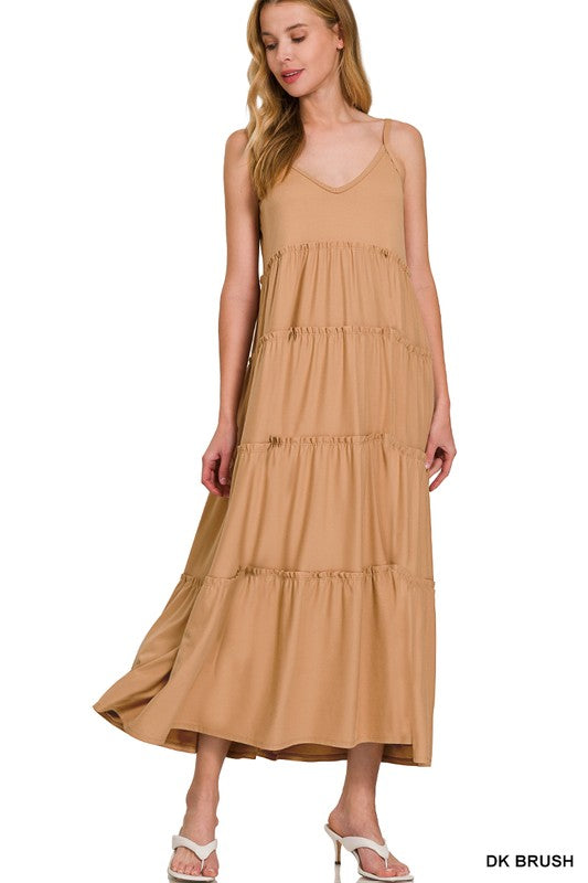 Maxi Tiered Spagetti Strap Dress